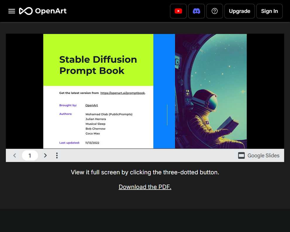 Stable Diffusion Prompt Book